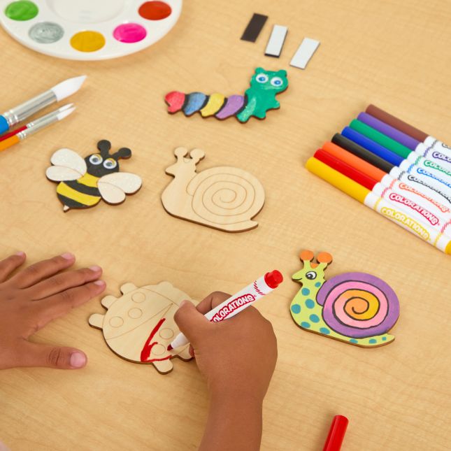 Colorations® Decorate Your Own Garden Friends Magnets
