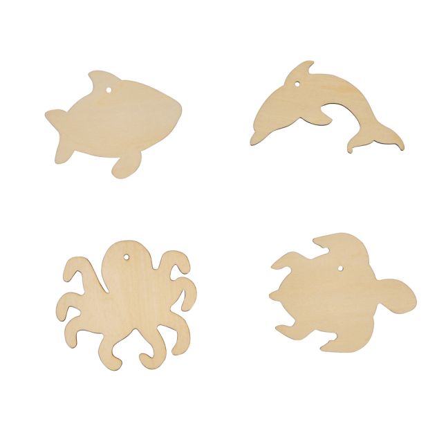 Colorations® Decorate Your Own Wooden Sea Life Ornaments