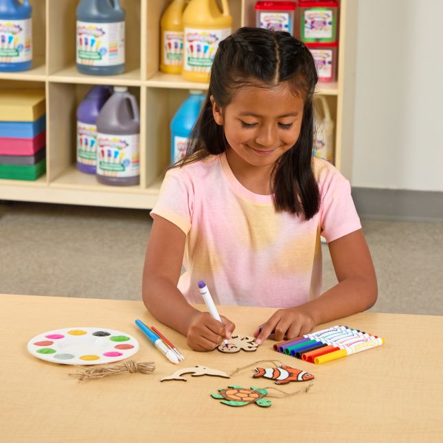 Colorations® Decorate Your Own Wooden Sea Life Ornaments