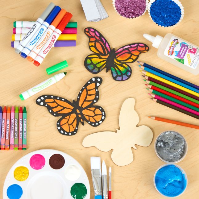 Colorations® Decorate Your Own Butterfly Magnets
