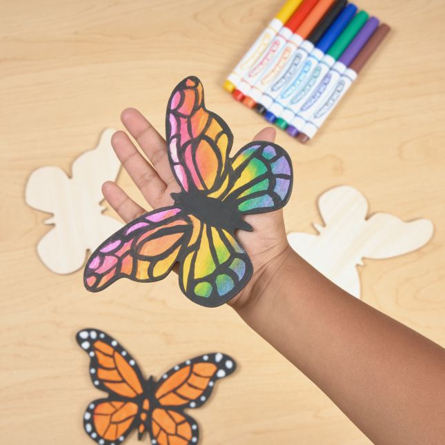 Colorations® Decorate Your Own Butterfly Magnets