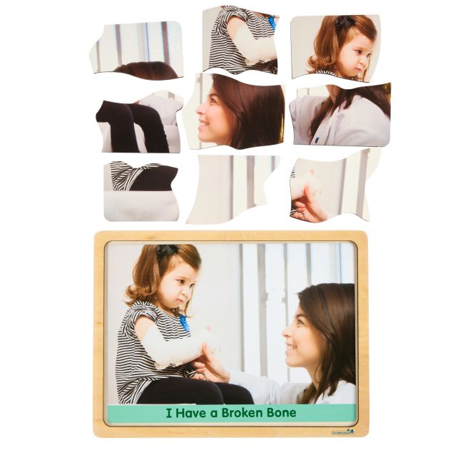 Excellerations® Healthy Kids Handle With Special Care - Set of 9 Wooden Puzzles