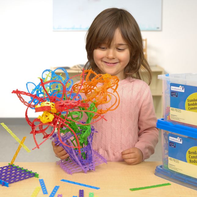 Excellerations® - Bendable and Translucent Construction Rods - 960pcs
