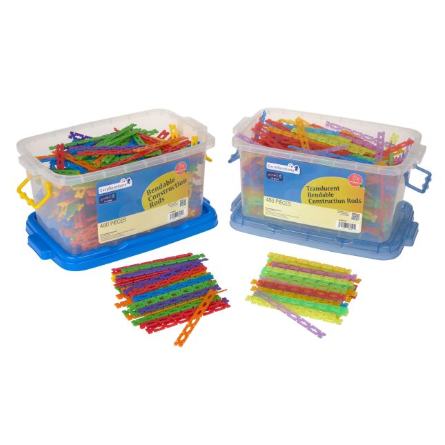 Excellerations® - Bendable and Translucent Construction Rods - 960pcs