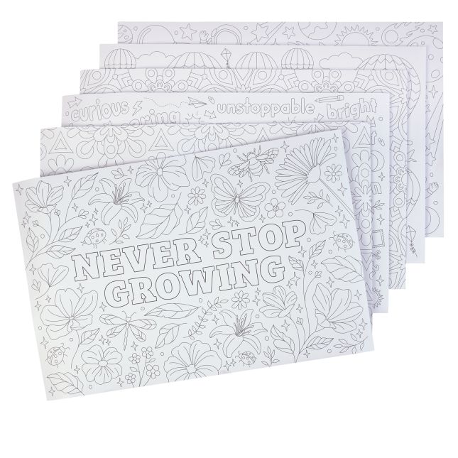 Really Good Stuff® Giant Coloring Posters – Set of 6