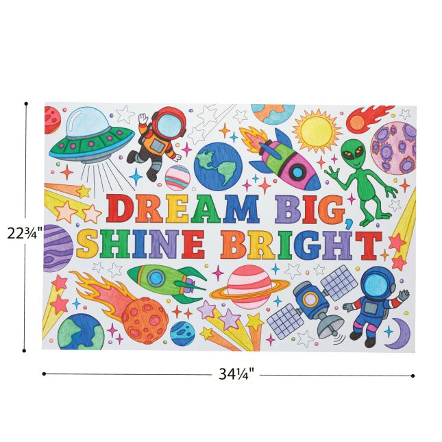 Really Good Stuff® Giant Coloring Posters – Set of 6