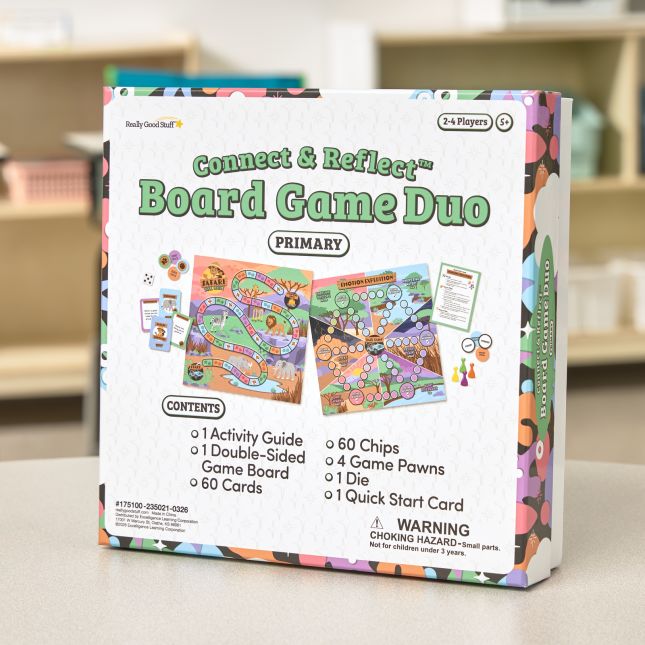 Really Good Stuff® Connect and Reflect™ Board Game Duo - Primary