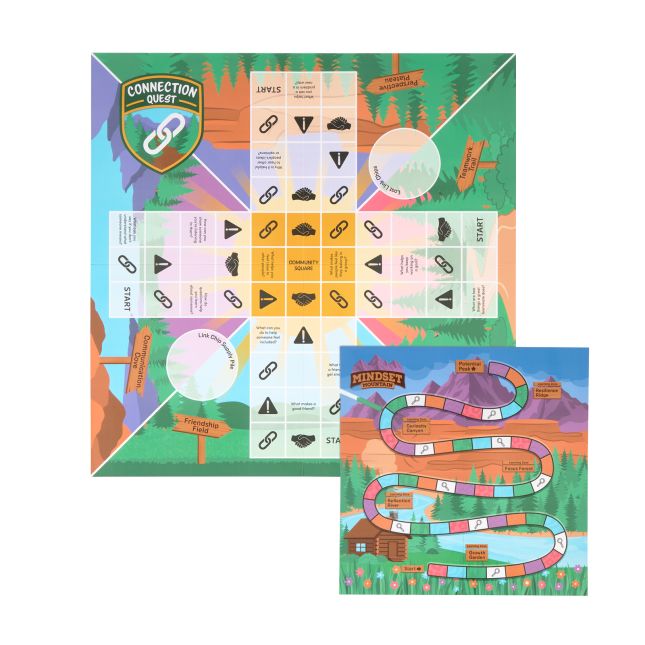 Really Good Stuff® Connect and Reflect™ Board Game Duo - Intermediate