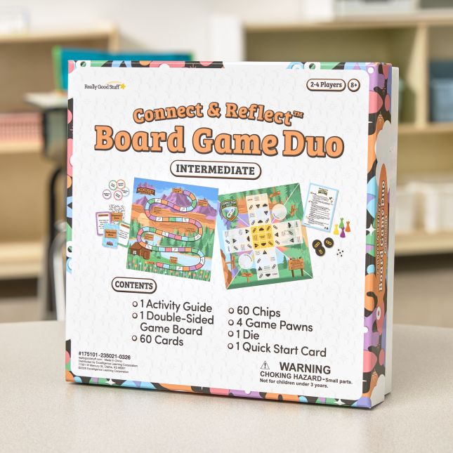 Really Good Stuff® Connect and Reflect™ Board Game Duo - Intermediate