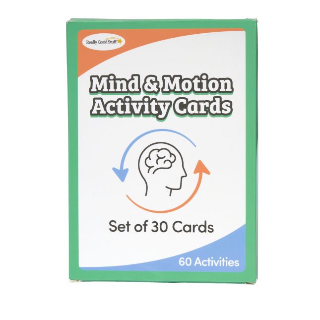 Really Good Stuff® Mind and Motion Cards – Set of 30