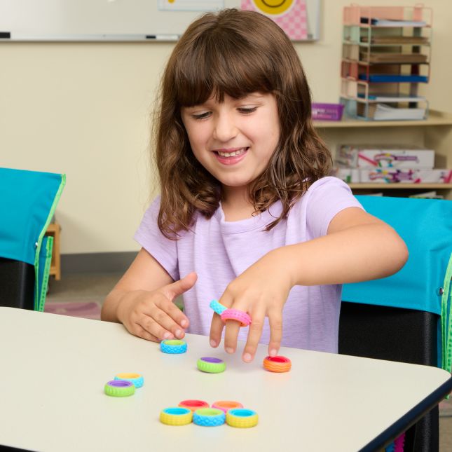 Really Good Stuff® Spinner Sensory Rings – Set of 12