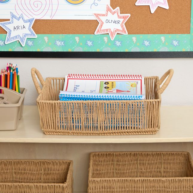 Discount School Supply® Paper Rope Basket with Handles