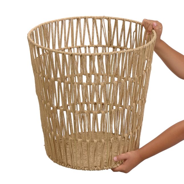 Discount School Supply® Large Round Paper Rope Storage Basket