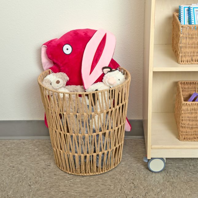 Discount School Supply® Large Round Paper Rope Storage Basket