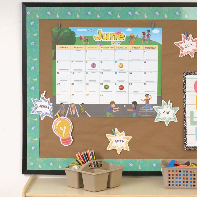 Really Good Stuff® Monthly Calendar Pages 2026-2027 – Primary