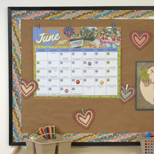 Really Good Stuff® Monthly Calendar Pages 2026-2027 – Intermediate