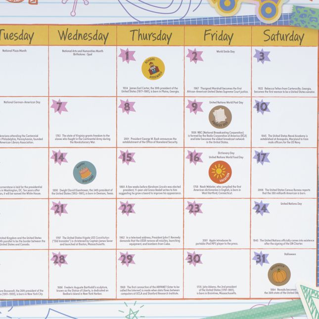 Really Good Stuff® Monthly Calendar Pages 2026-2027 – Really Good Vibes