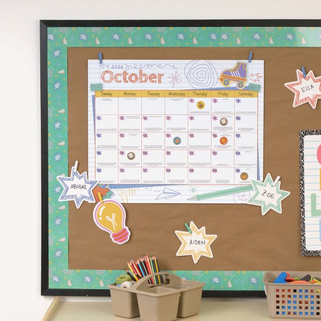 Really Good Stuff® Monthly Calendar Pages 2026-2027 – Really Good Vibes