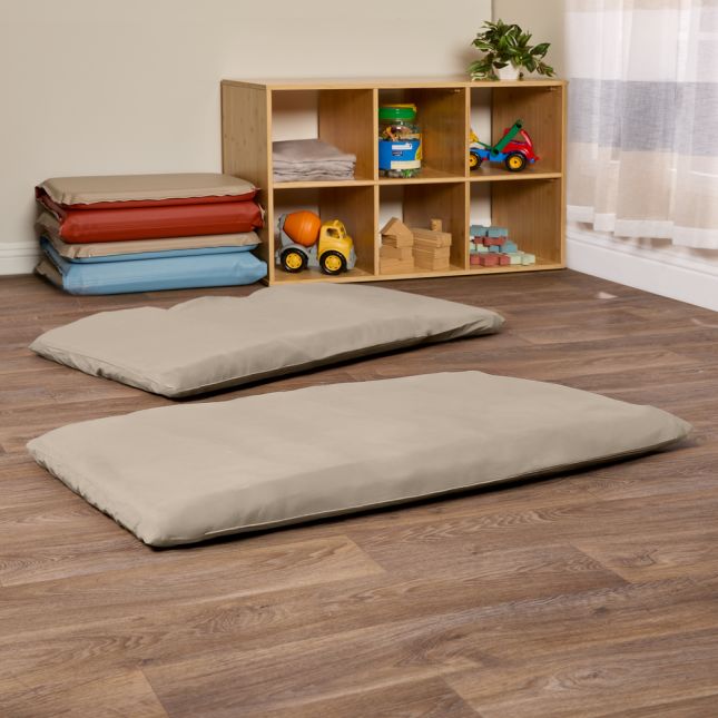 Environments® DreamStages™ Rest Mat Cotton Sheets - Taupe - Set of 6