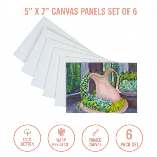 Colorations® 5" X 7" Canvas Panels - Set of 6