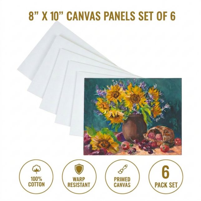 Colorations® 8" x 10" Canvas Panels - Set of 6