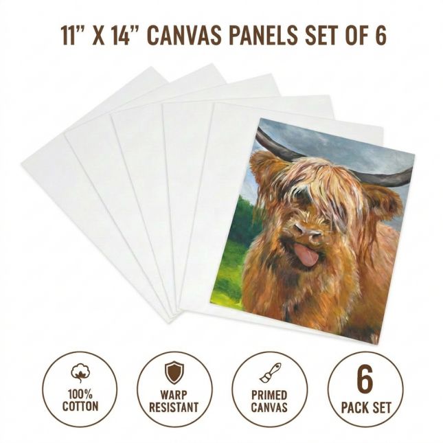 Colorations®11" X 14" Canvas Panels - Set of 6