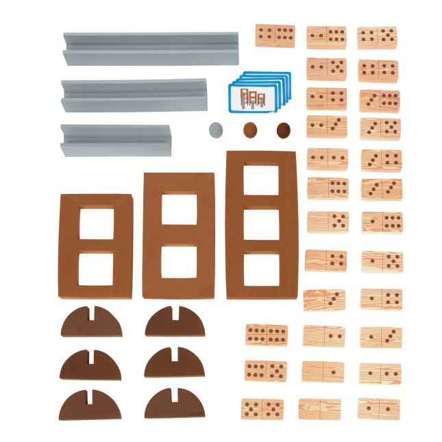 Excellerations® Soft Build n' Play™ Giant Ramp Set and Dominoes Kit - 48pcs