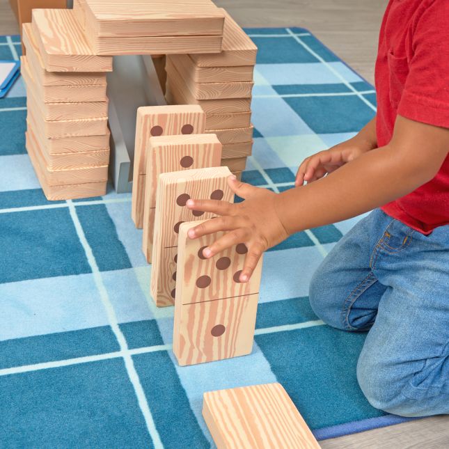 Excellerations® Soft Build n' Play™ Giant Ramp Set and Dominoes Kit - 48pcs