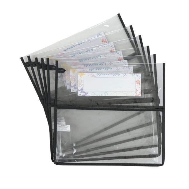 Really Good Stuff® Clear Chair Pockets - Set of 6