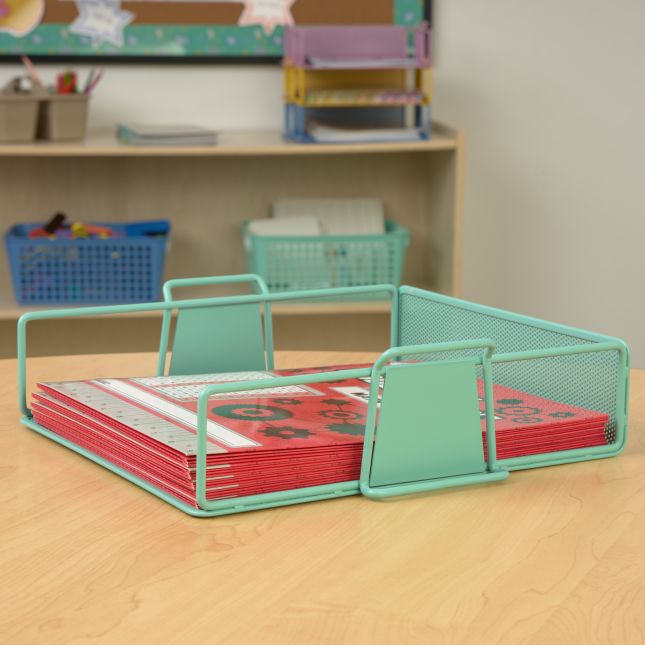Really Good Stuff® Stackable Letter-Size Wire Rack™ - Bold Vibes - 4 trays
