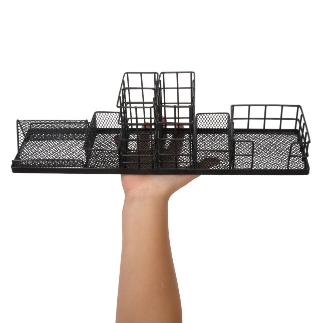 Really Good Stuff® Modular 6-Piece Wire Desk Organizer