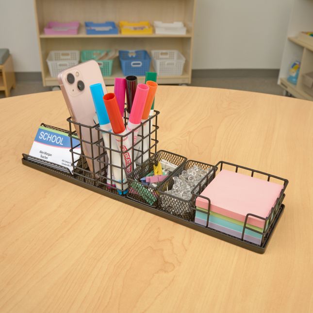 Really Good Stuff® Modular 6-Piece Wire Desk Organizer