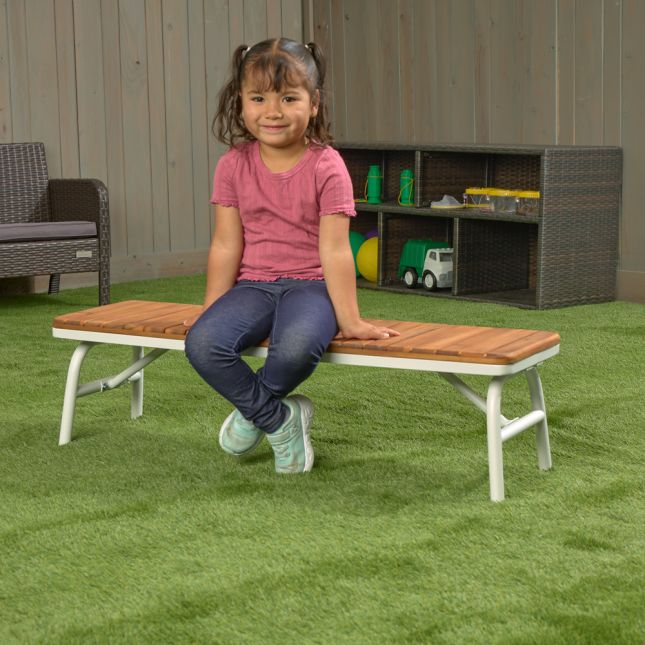 Environments® Outdoor Aluminum Picnic Benches - Set of 2