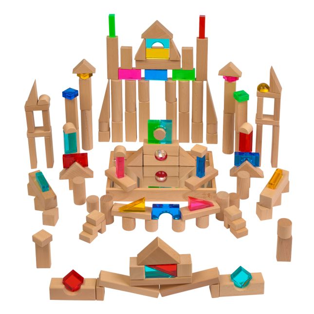 Excellerations® Acrylic and Wooden Block Set - 141pcs