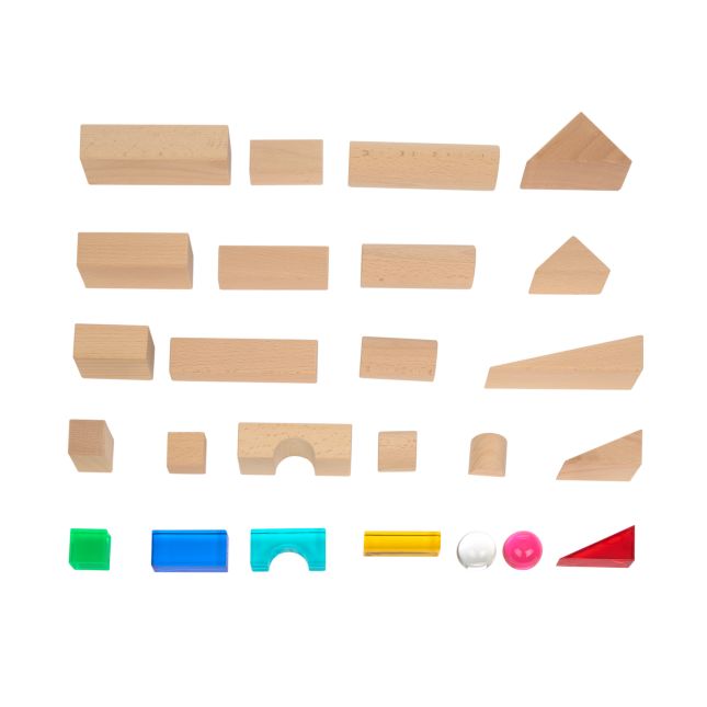 Excellerations® Acrylic and Wooden Block Set - 141pcs