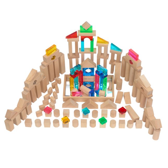 Excellerations® Acrylic and Wooden Block Set - 141pcs
