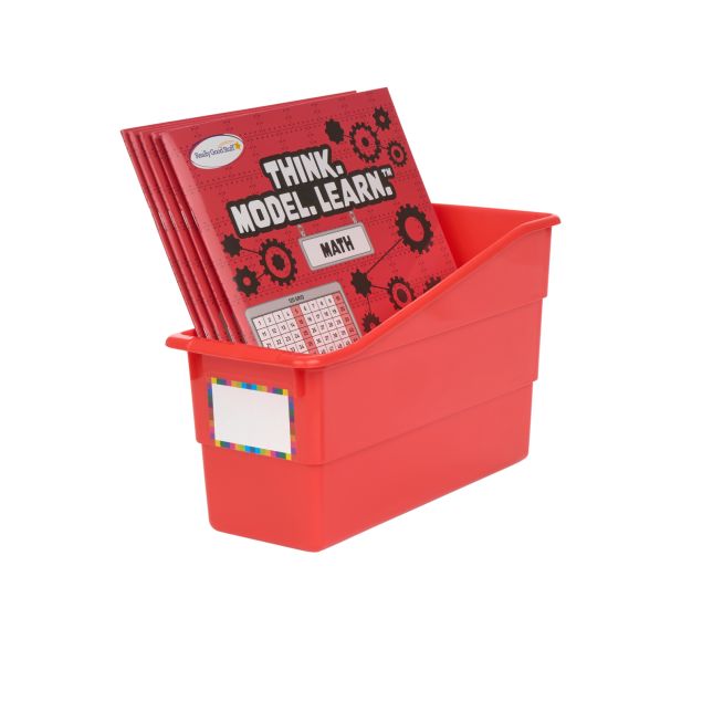 Really Good Stuff® Durable Book and Binder Holders - 6 Pack - Red