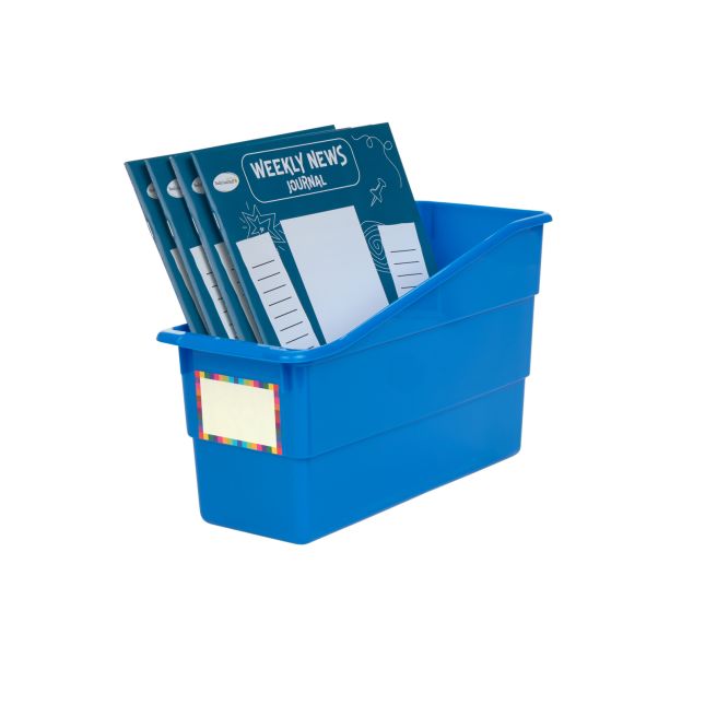 Really Good Stuff® Durable Book and Binder Holders - 6 Pack – Blue