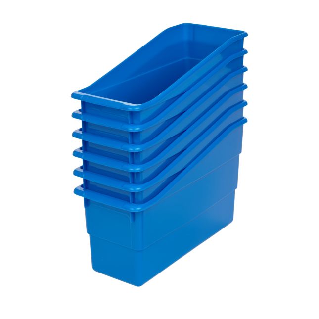 Really Good Stuff® Durable Book and Binder Holders - 6 Pack – Blue
