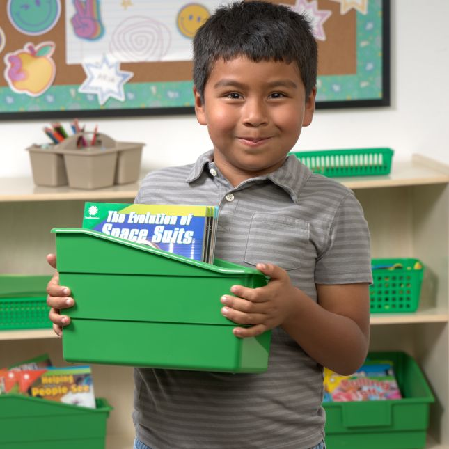 Really Good Stuff® Durable Book and Binder Holders - 6 Pack – Green