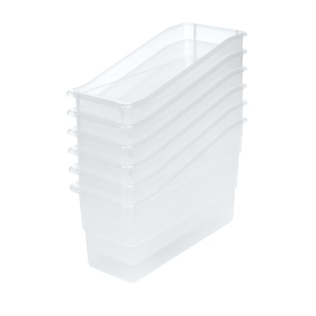 Really Good Stuff® Durable Book and Binder Holders - 6 Pack - Clear