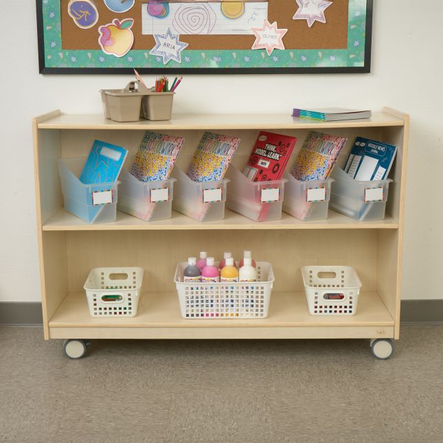 Really Good Stuff® Durable Book and Binder Holders - 6 Pack - Clear