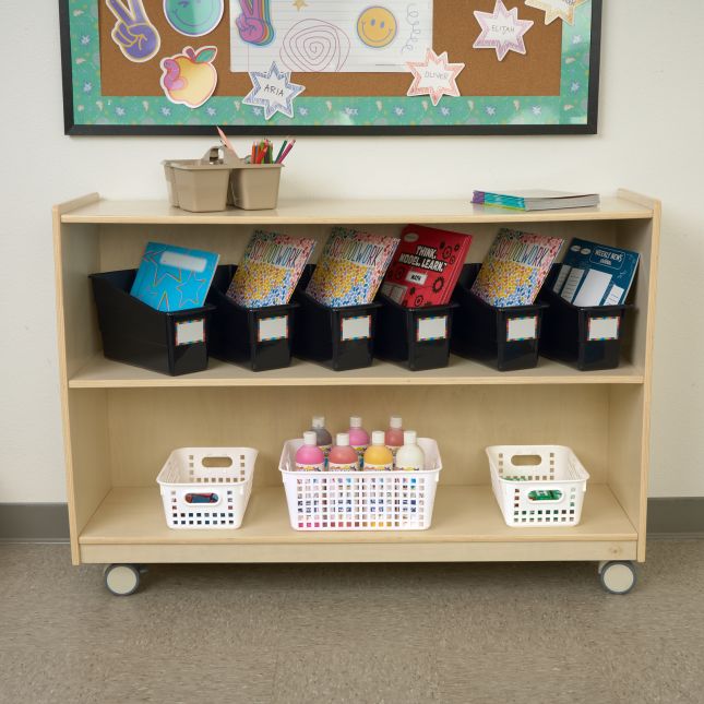 Really Good Stuff® Durable Book and Binder Holders - 6 Pack - Black