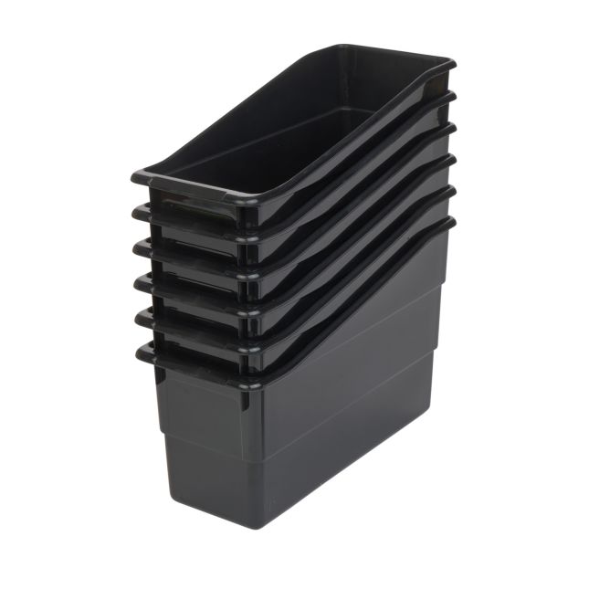 Really Good Stuff® Durable Book and Binder Holders - 6 Pack - Black