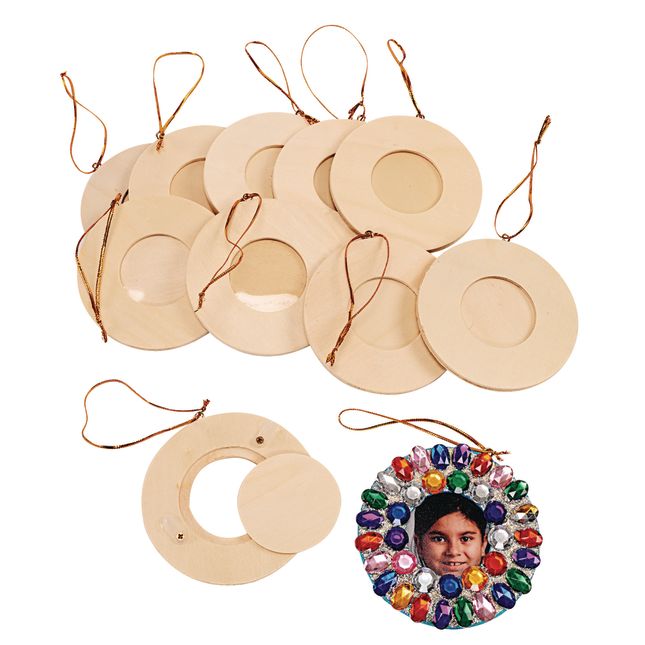 Colorations® Holiday Glitter Frame Ornament - Makes 12 Crafts