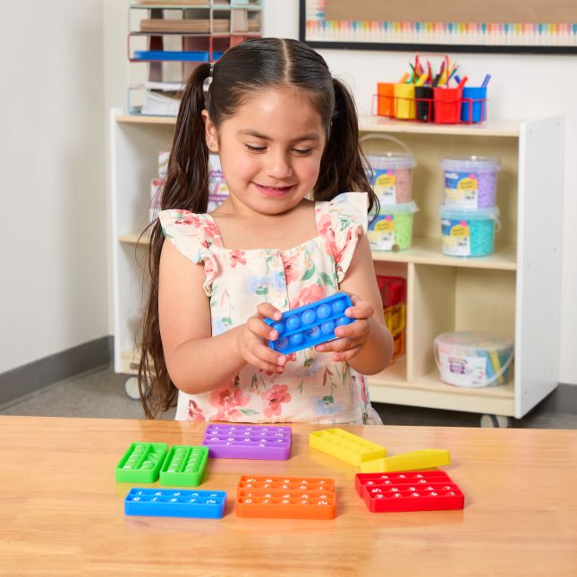 Think. Model. Learn.™ Ten Frame Pop Fidget – Set of 12