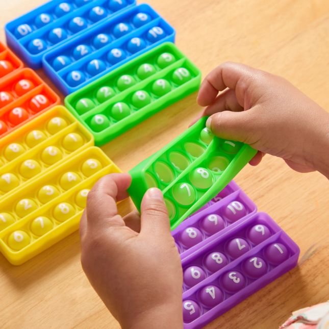 Think. Model. Learn.™ Ten Frame Pop Fidget – Set of 12