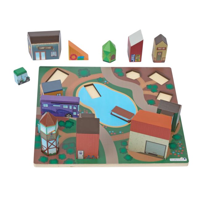 Excellerations® JourneyJunction™ Build and Block Logic Puzzle