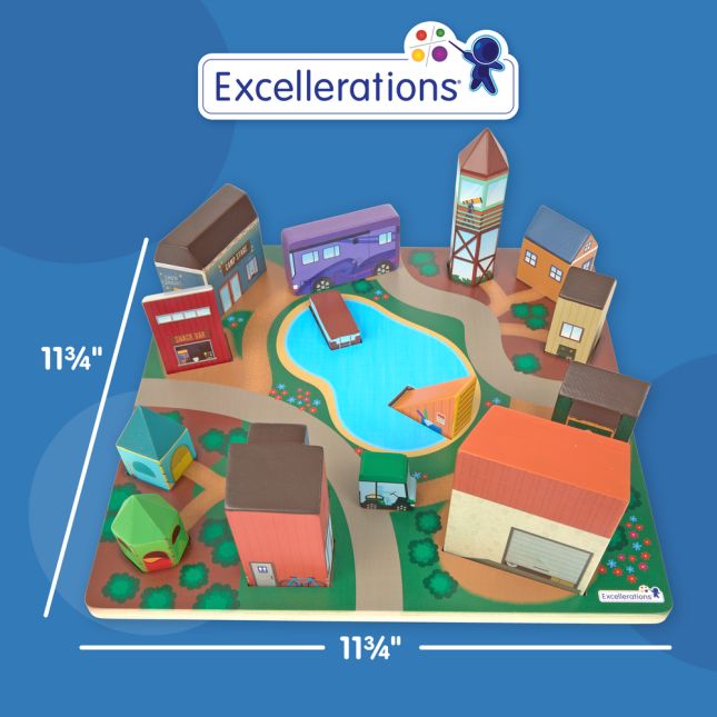 Excellerations® JourneyJunction™ Build and Block Logic Puzzle Campground