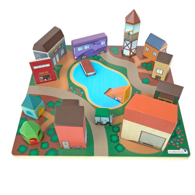 Excellerations® JourneyJunction™ Build and Block Logic Puzzle Campground